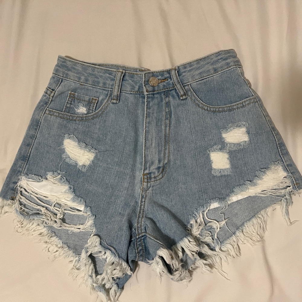Denim shorts